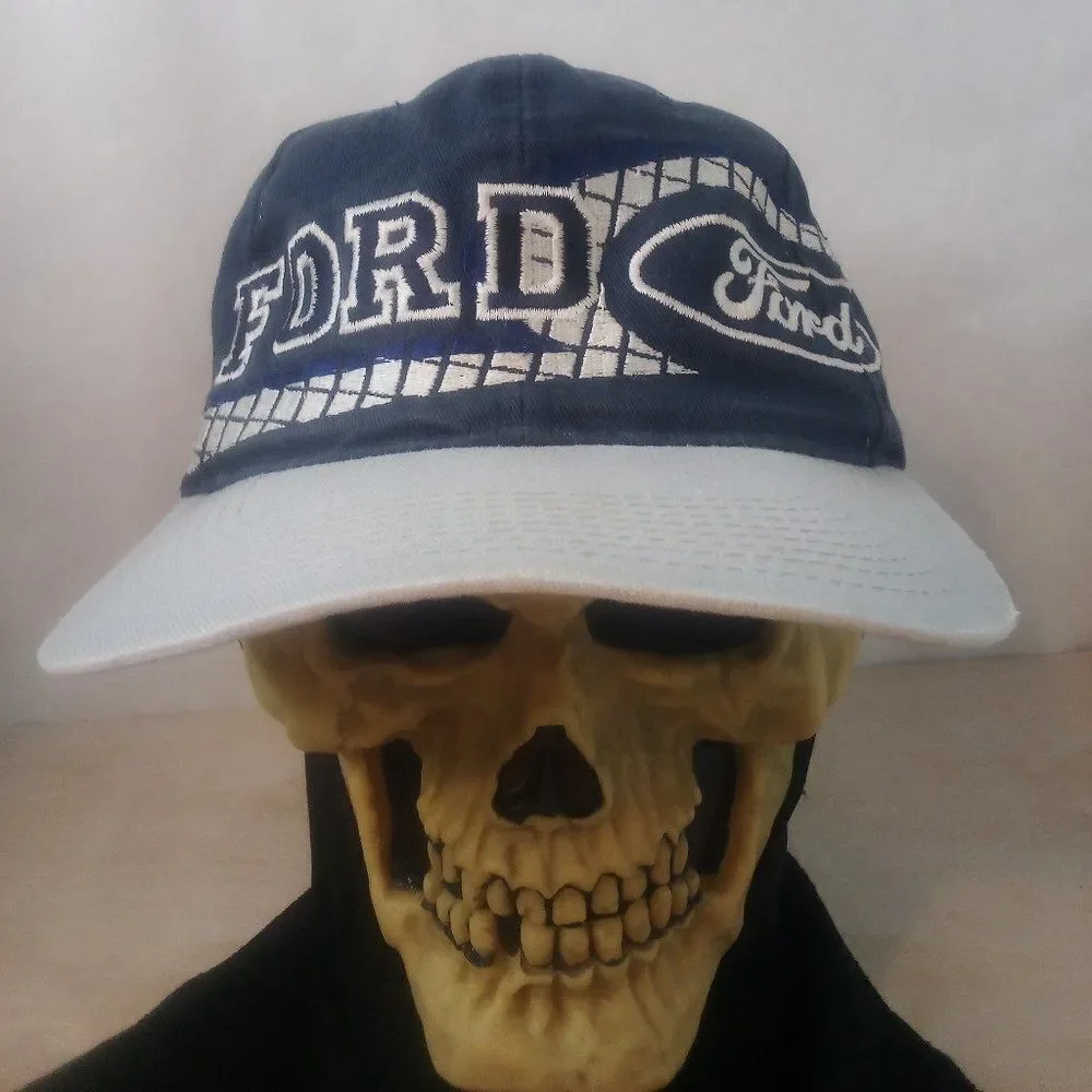 Vintage Ford Racing Grid Snap Back Hat
